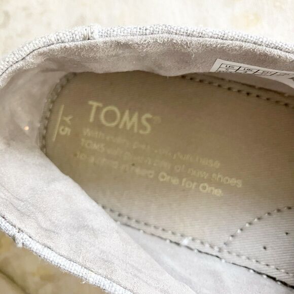 Toms Youth 5 Drizzle Embroidered Bugs Insects Slip On Casual Shoes UK 4 EU 37 - Picture 8 of 10